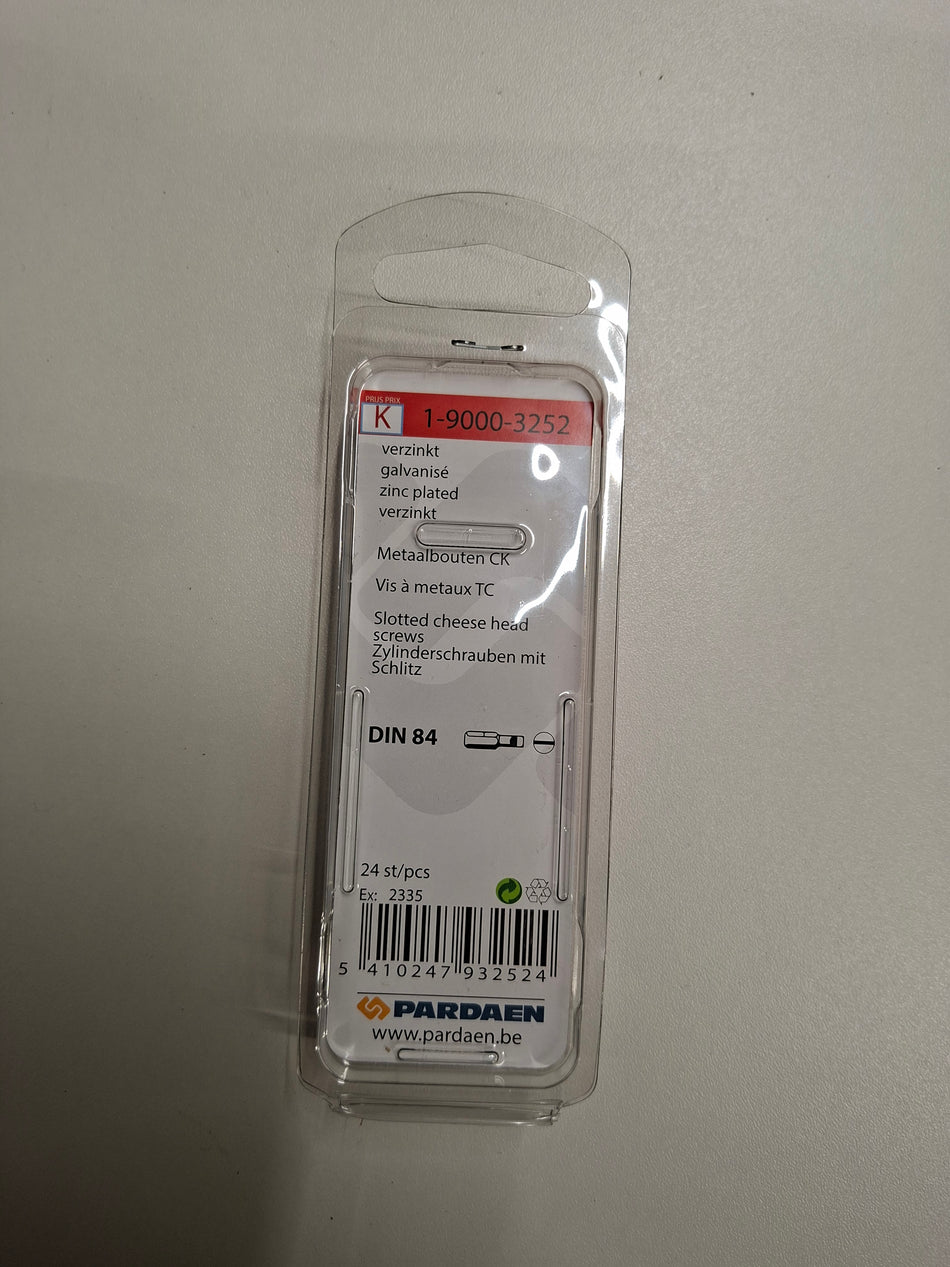 Verzinkt m3x20mm