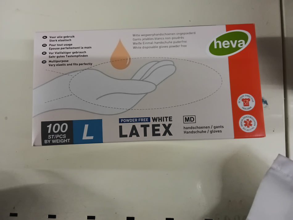 Latex handschoenen L 100st