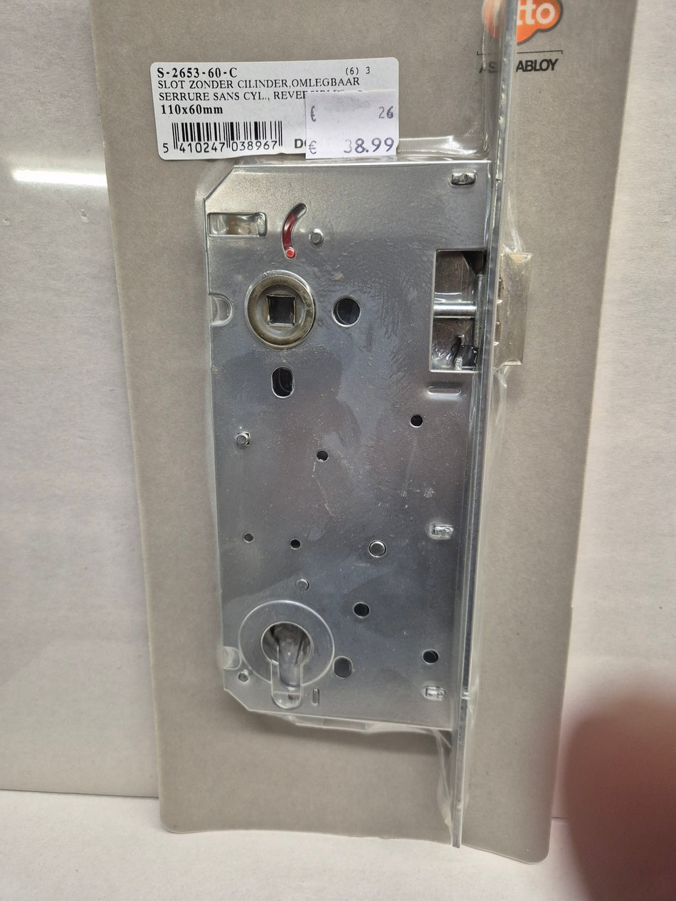 Slot voor cilinder omlegbaar 110x60mm
