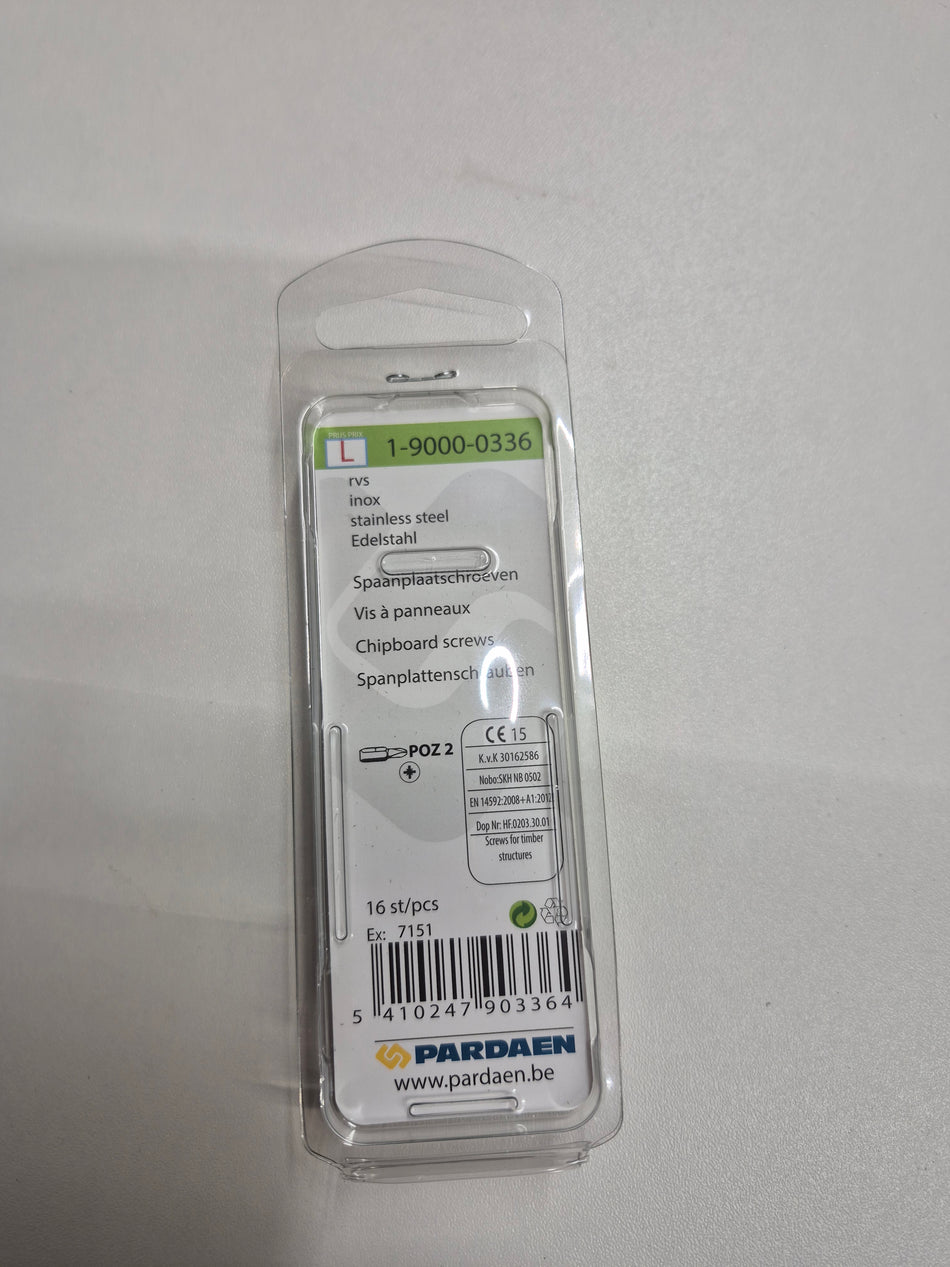 Rvs 4,0x30mm