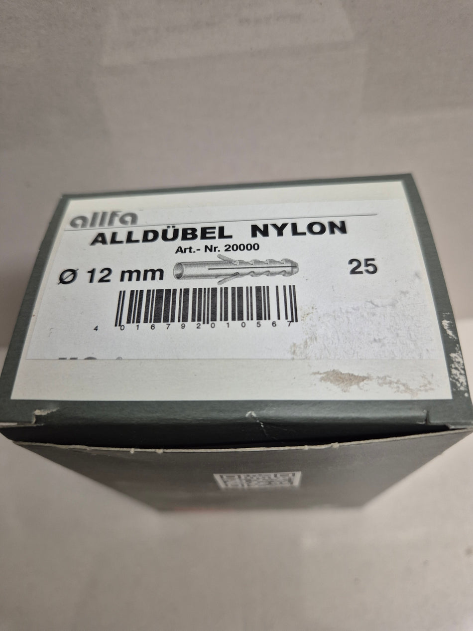 Allfa 12mm pluggen 25 Stuks
