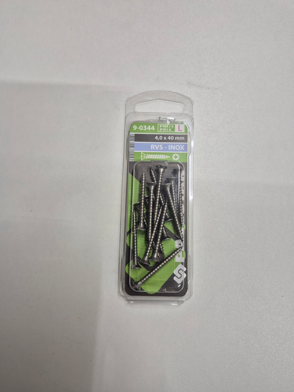 Rvs 4,0x40mm
