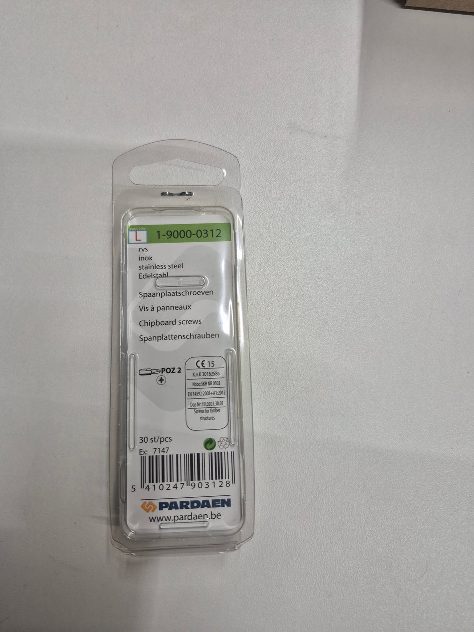 Rvs 3,5x20mm
