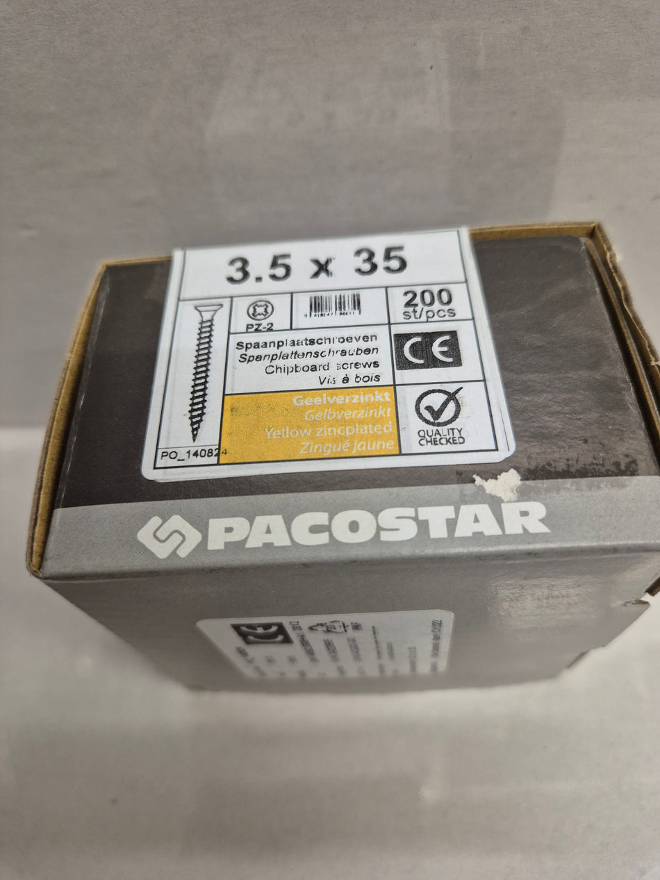 PANEELSCHROEVEN PLATKOP VERZ. - 3,5x35 mm