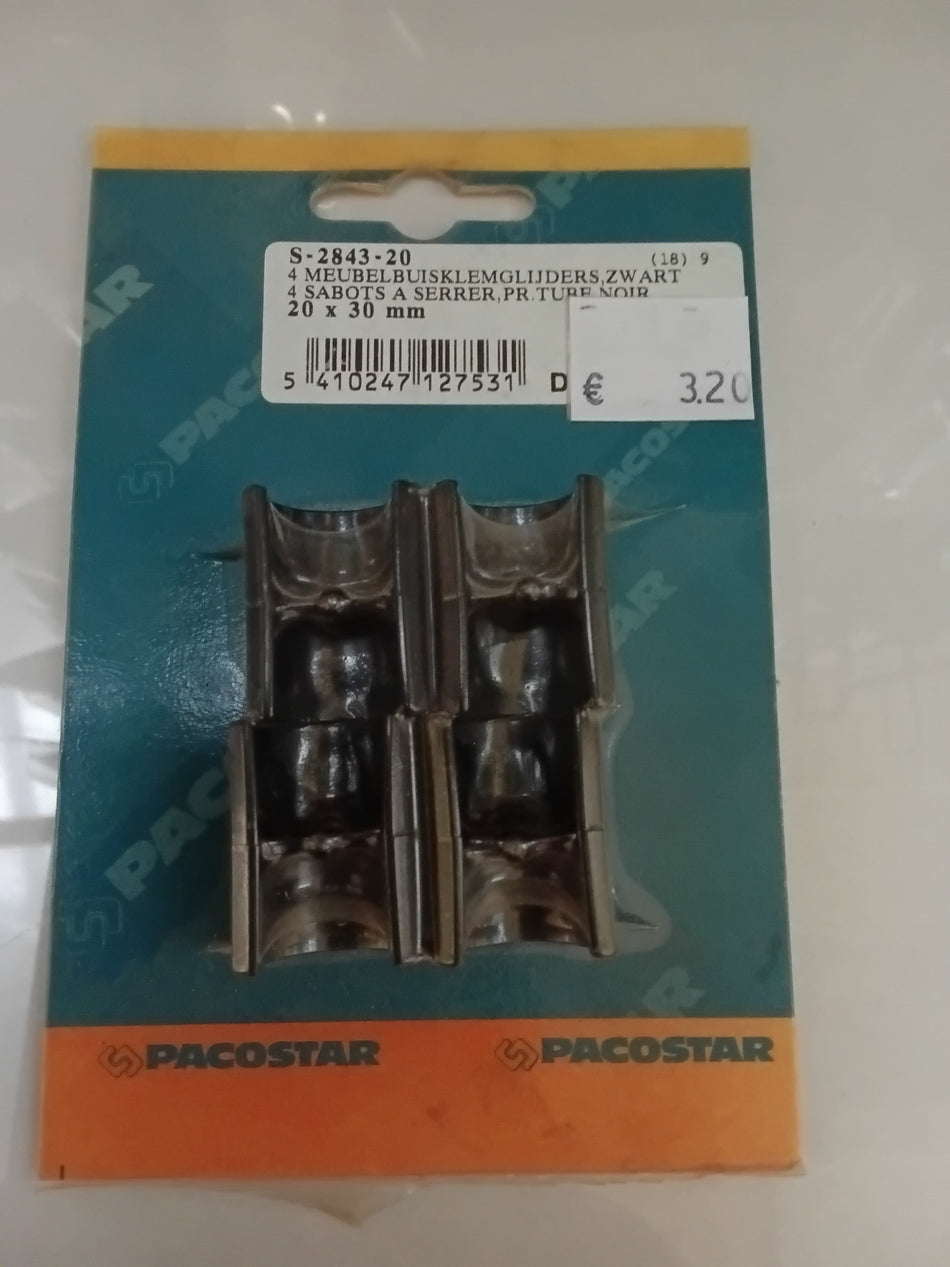 Meubelbuisklemglijders 4 stuk 30mm