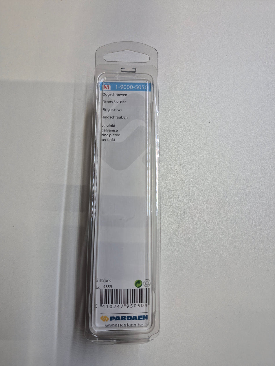 Oogschroeven, verzinkt - 6 x 25 x 60 mm
