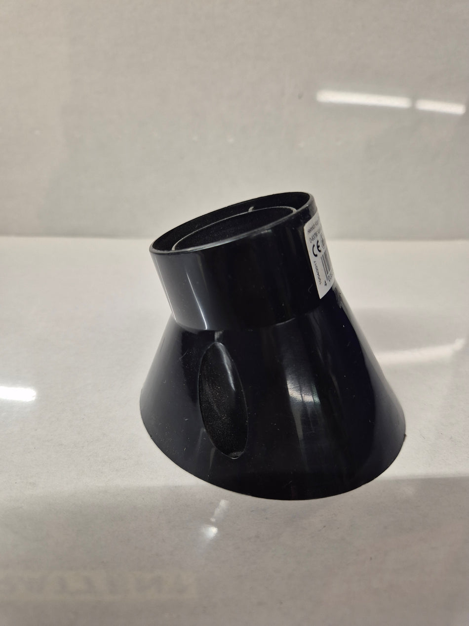 Muurmontage E27 fitting zwart 45 graden