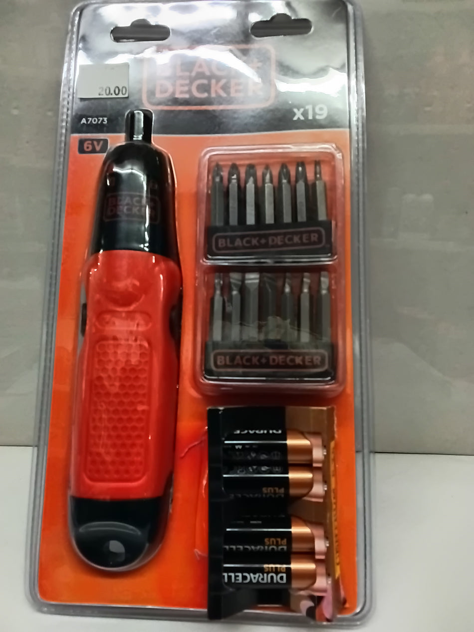 Black en Decker schroefmachine set 6v