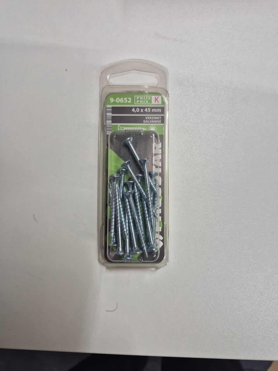 Verzinkt 4,0x45mm