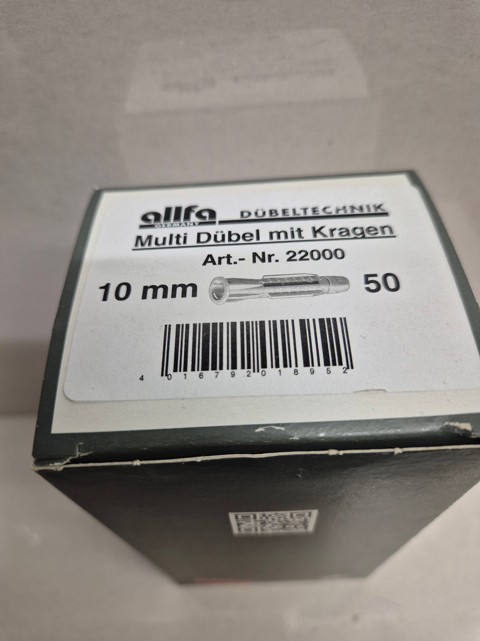 Allfa universele pluggen 10mm 50 stuks