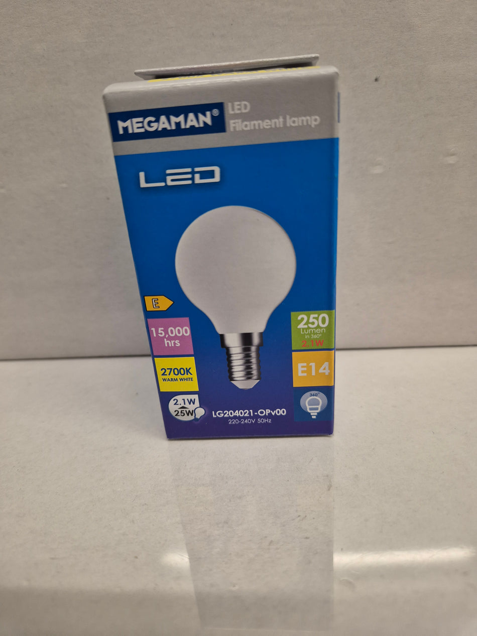 Ledlamp bol klein lichtsterkte 25w verbruik 2,1w warm wit mat E14