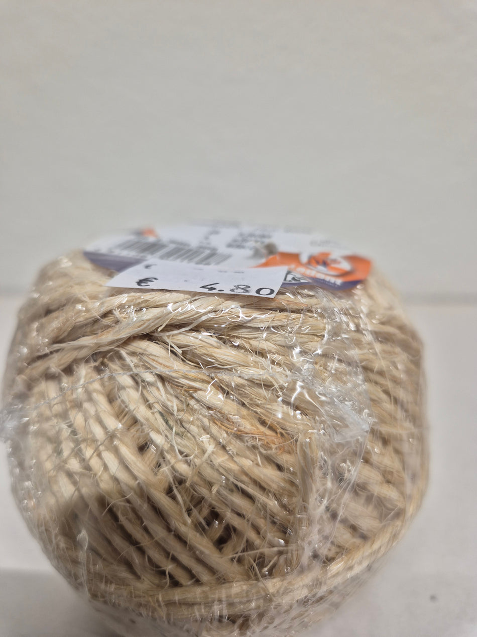 SISALTOUW,2-DRAADS, OP BOL - 185 gr