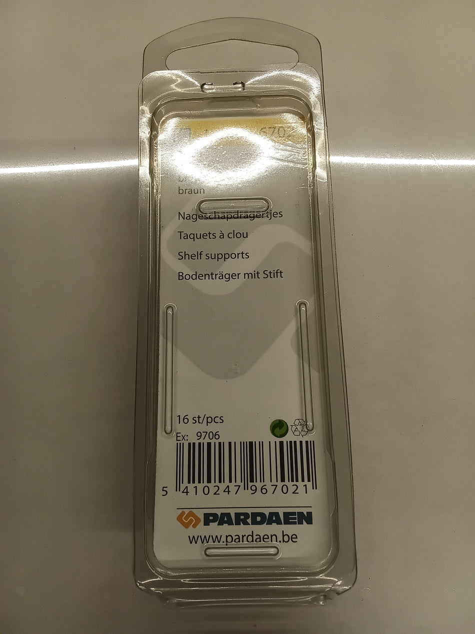 nageschapdragertjes bruin 16mm 16 stuks