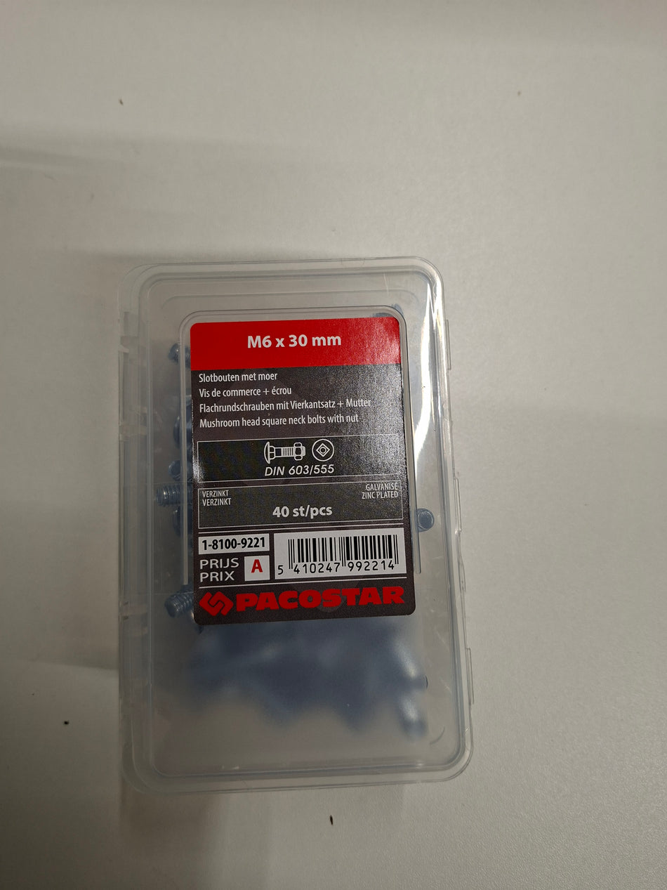 Slotbouten m6x30mm