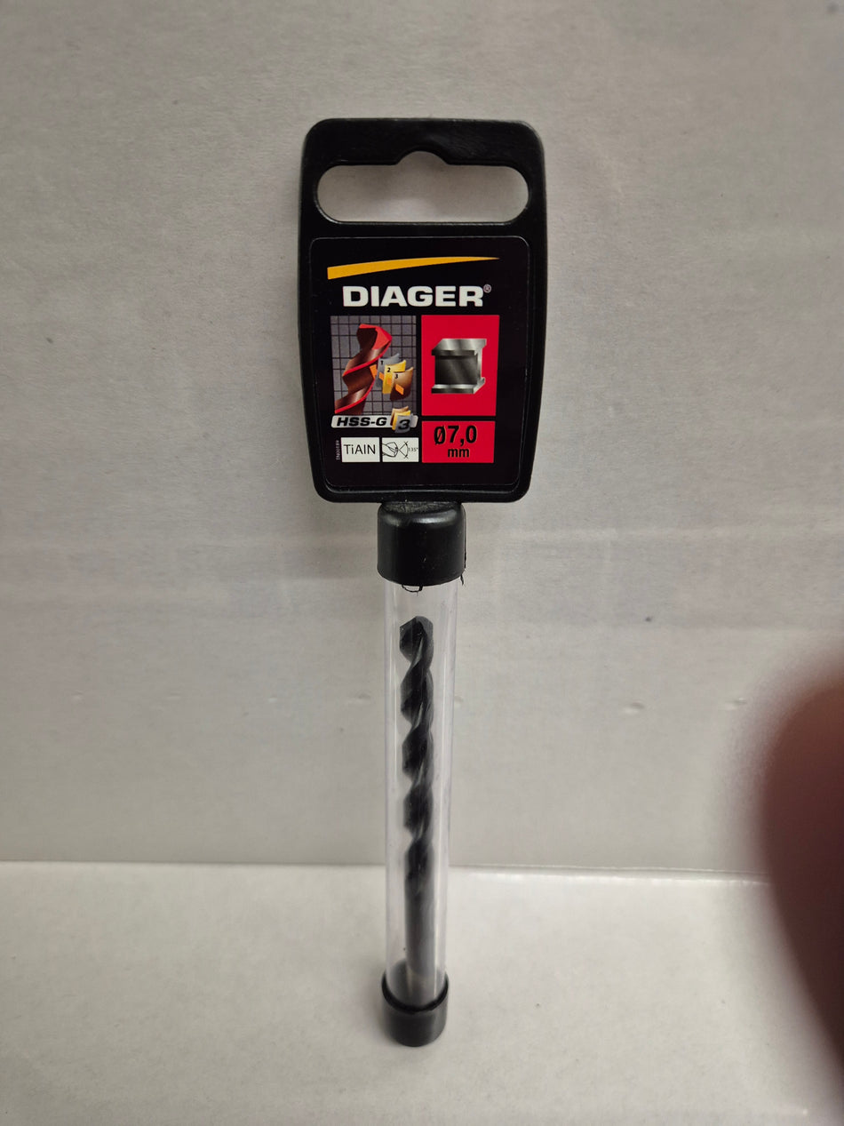 Diager Tiain HSS Metaalboor 7mm
