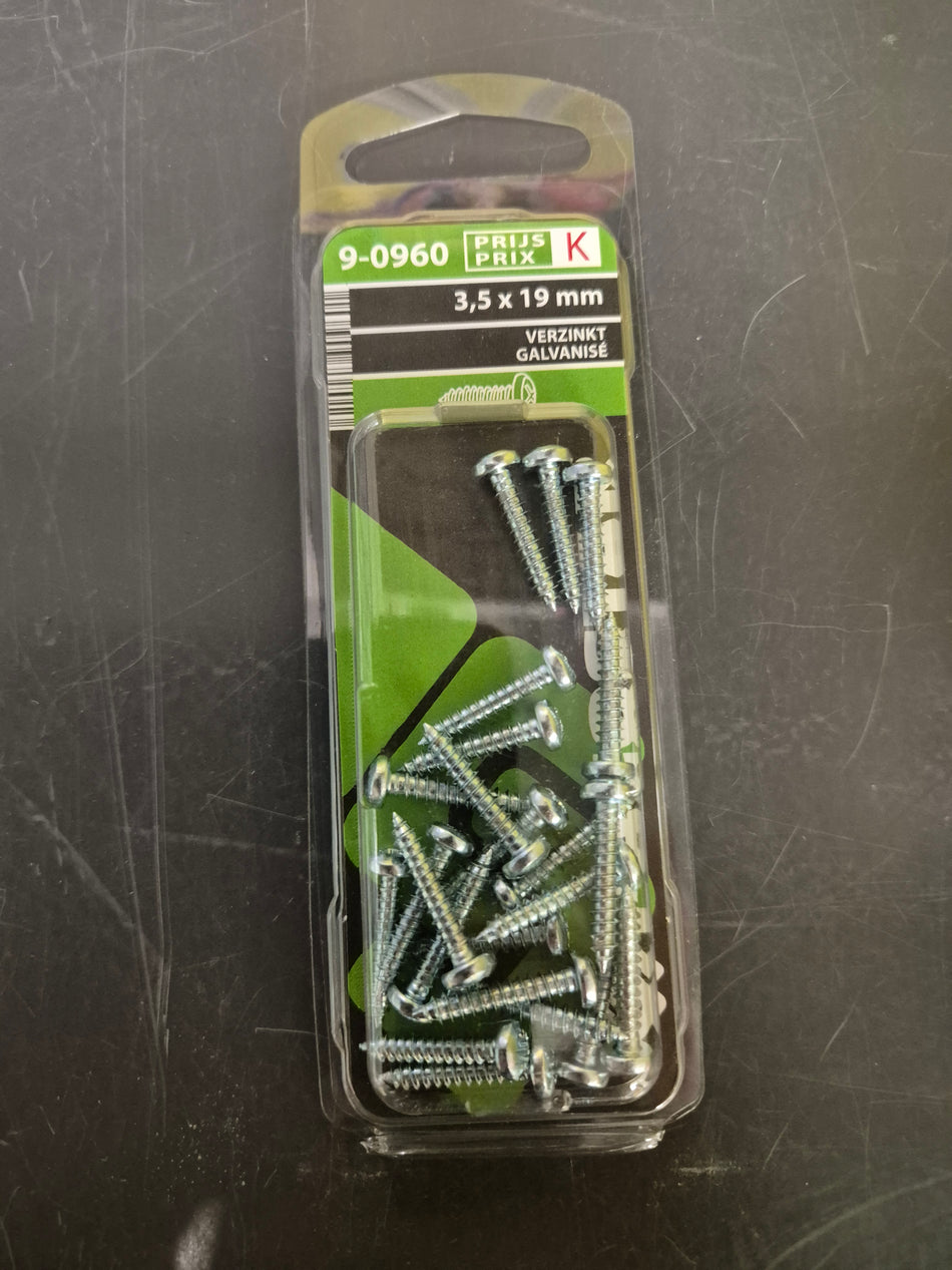 Zelftappende schroeven cil.kop - 3,5 x 19 mm