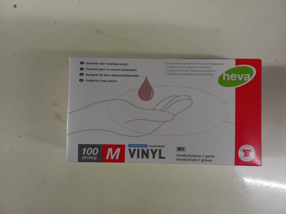 Vinyl handschoenen M 100st