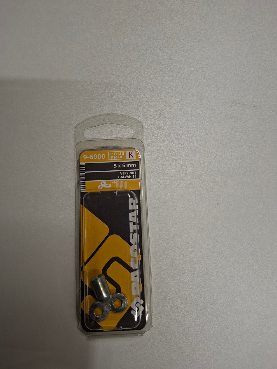 Verzinkt 5x5mm