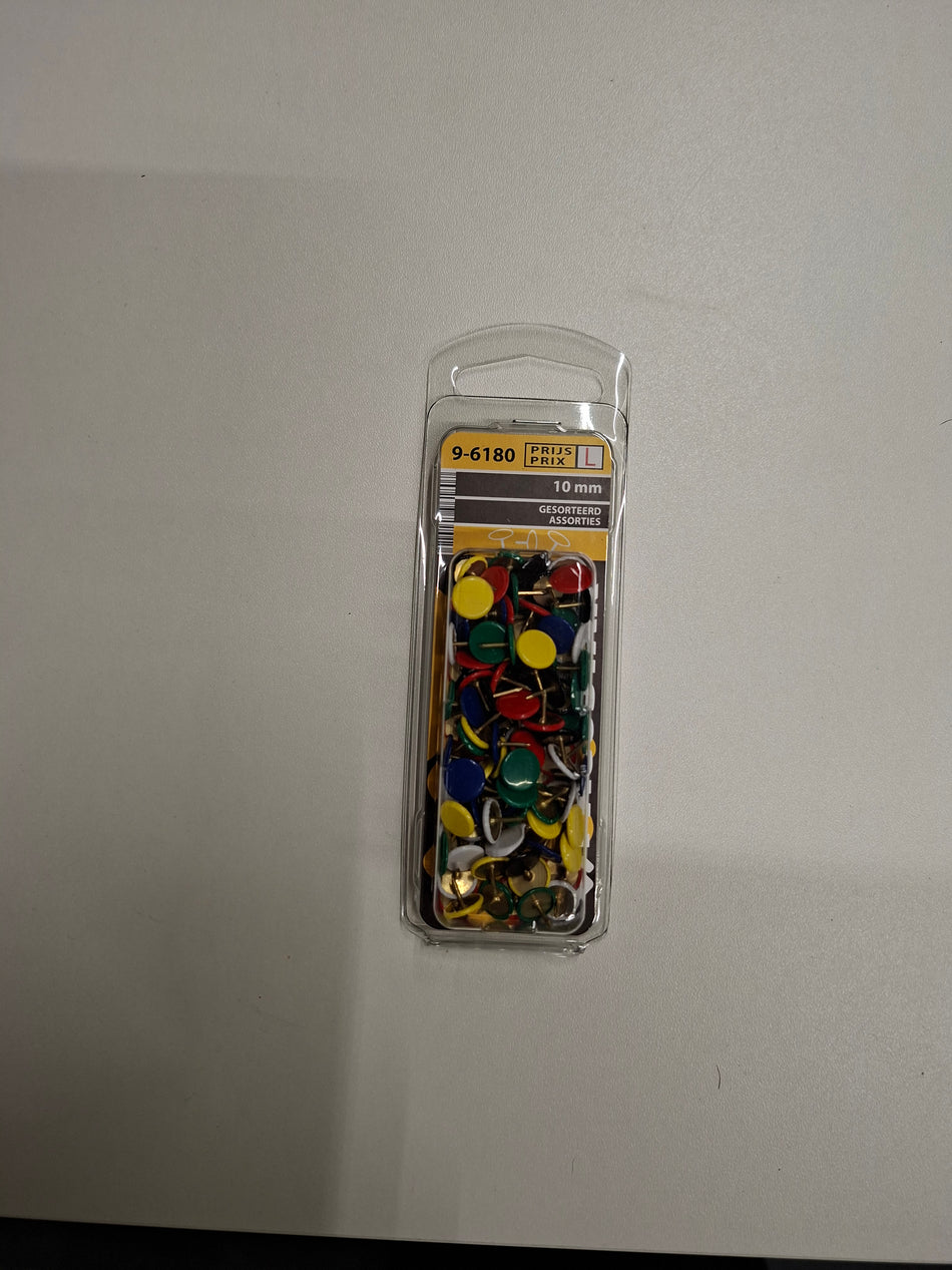 Duimspijkers gekleurd 10mm