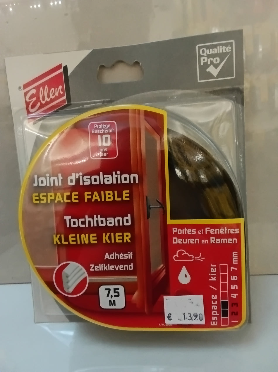 Tochtband 7,5mx7mm Bruin