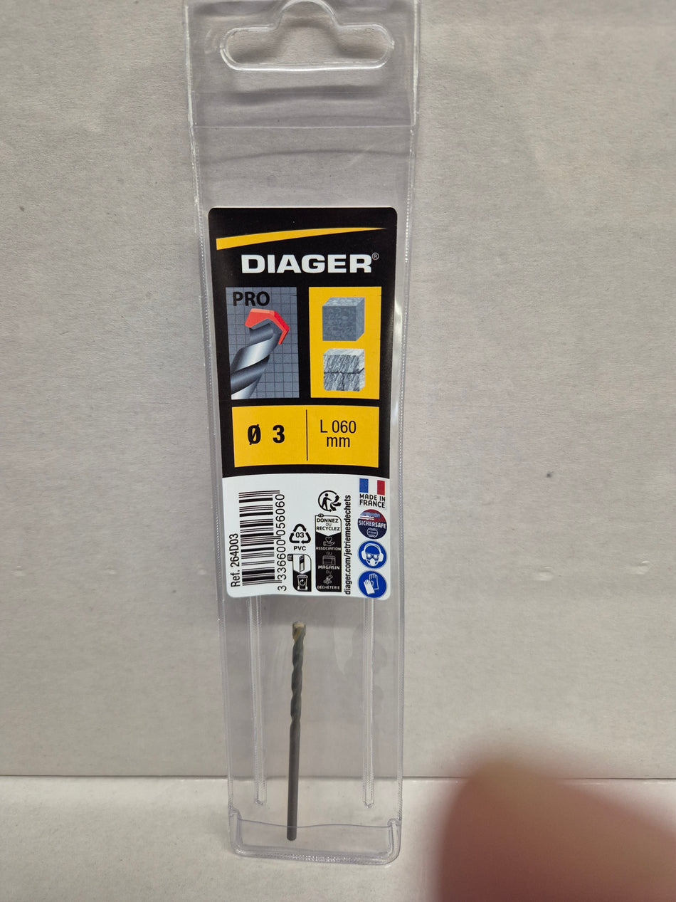 Diager Betonboor 3mm L60mm