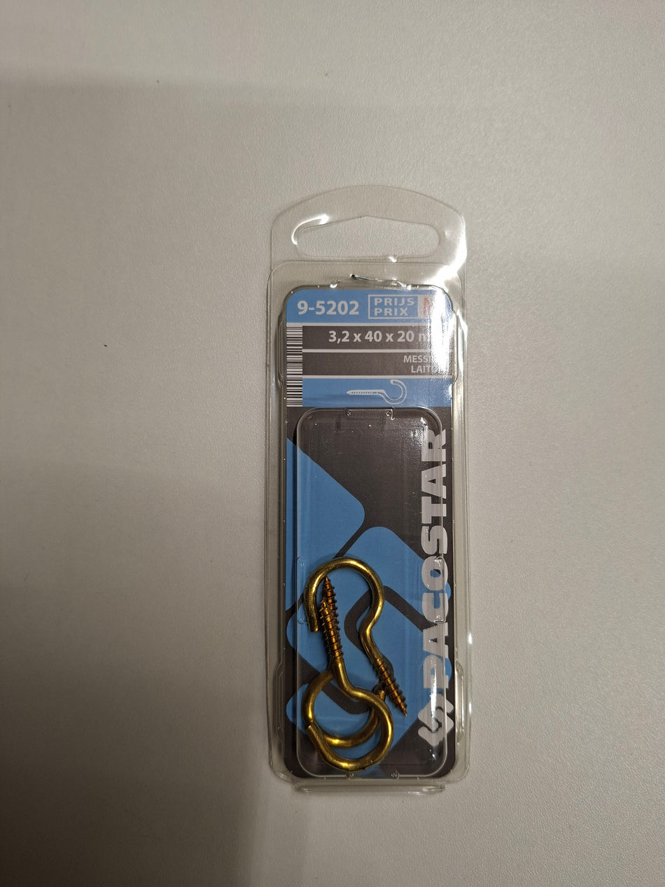 Messing 3,2x40x20mm