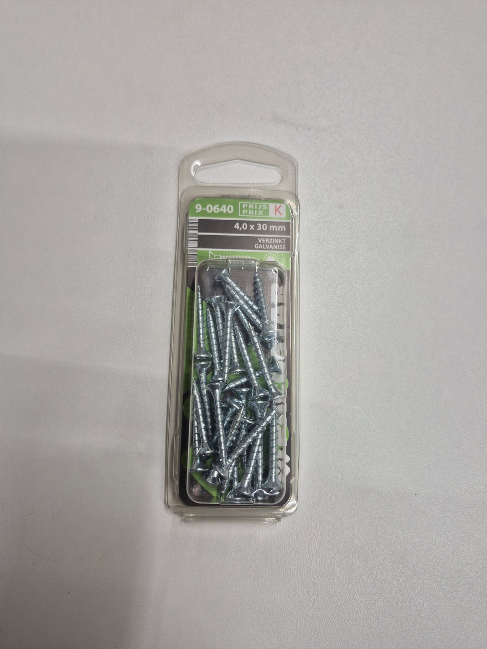 Verzinkt 4,0x30mm