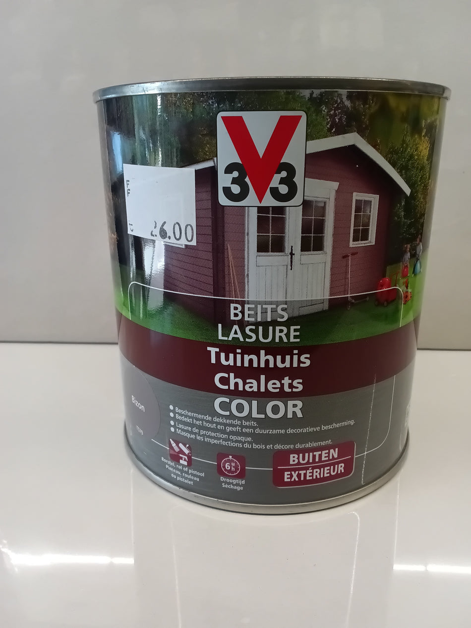 3V3 Tuinhuis chalets beits Bizon 0,75l