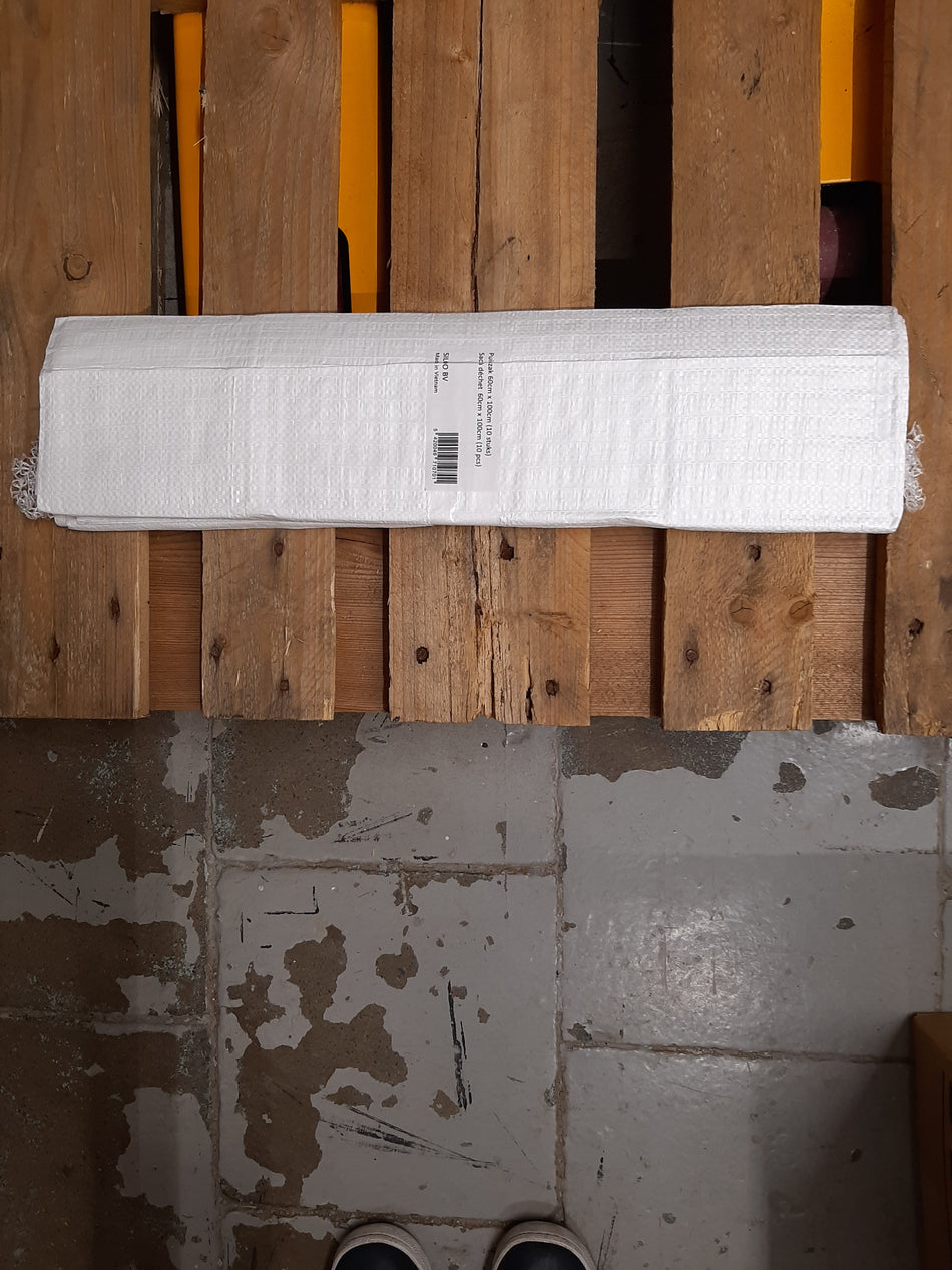 Puinzakken 60X100cm wit 10st