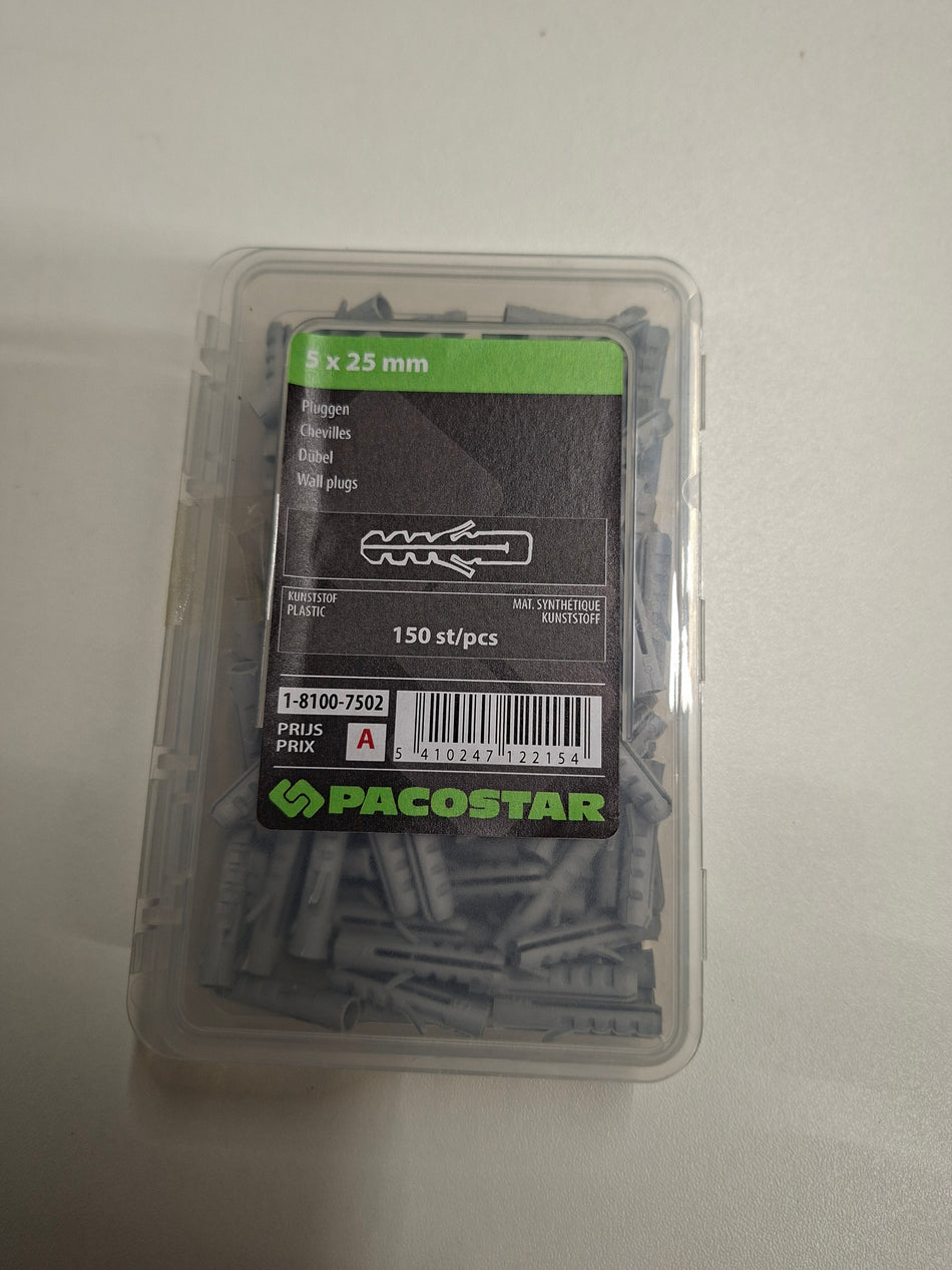 Pluggen 5x25mm