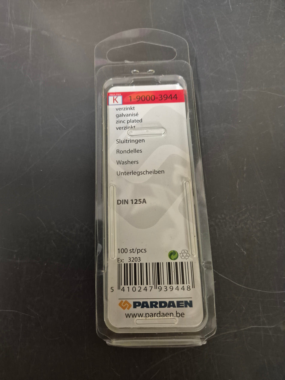 Platte sluitringen, verzinkt - M5 x 11 mm