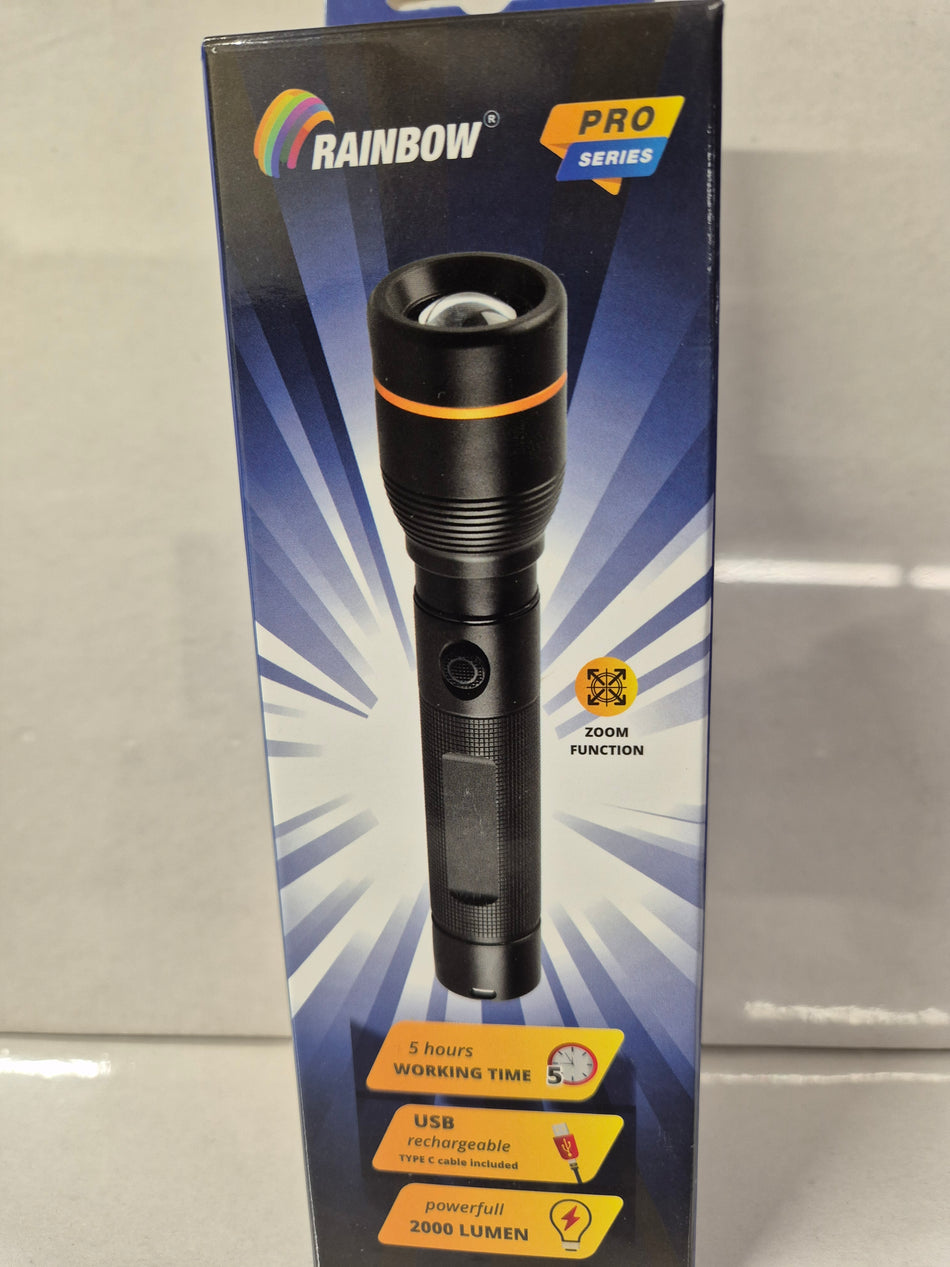 Rainbow zaklamp 2000lm