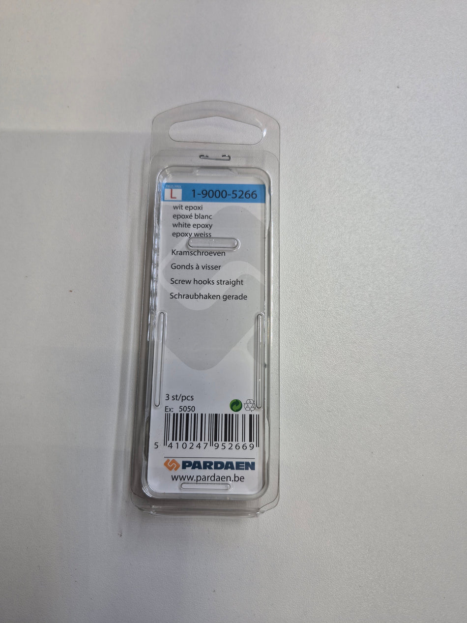 Kramschroeven, wit epoxi - 3,5 x 50 mm
