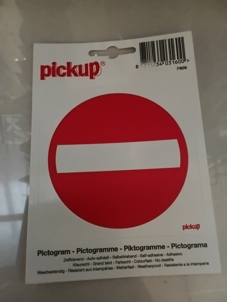 PICTO. ZELFK. VERBODEN TOEGANG - 100x100mm