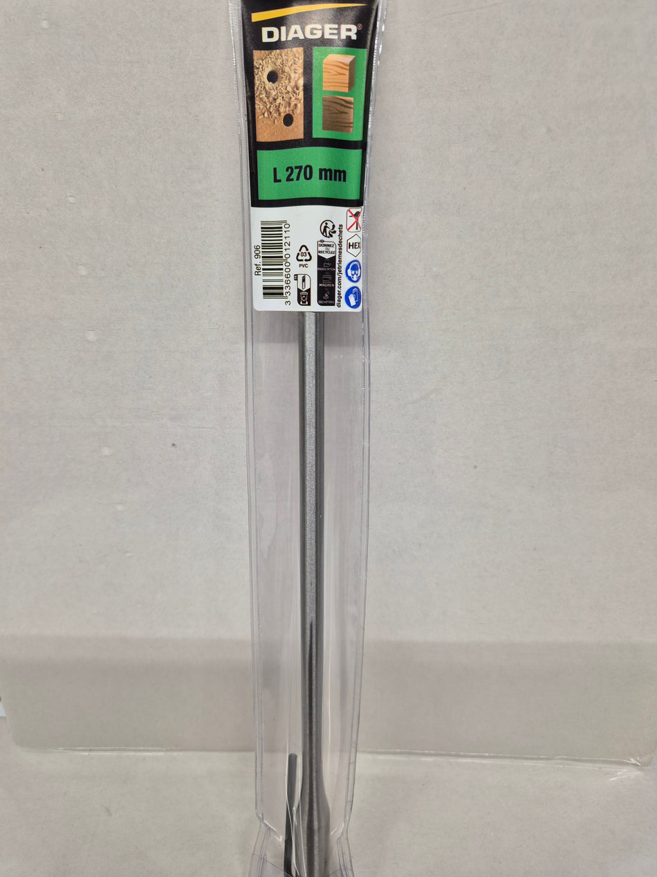 Diager verlengstuk houtfreesboor L270mm