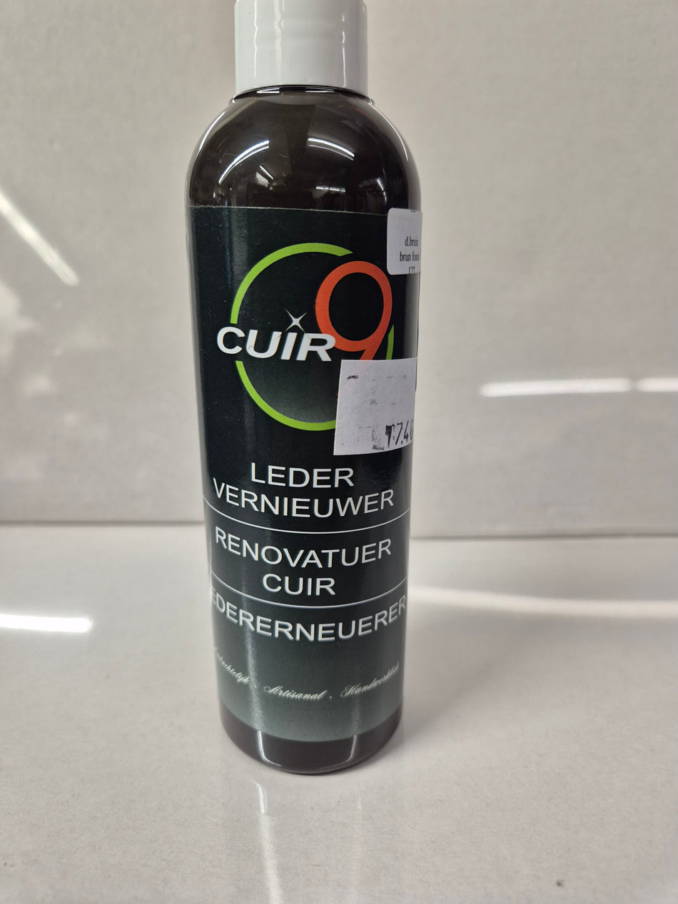 Cuir9 ledervernieuwer Donkerbruin 250ml