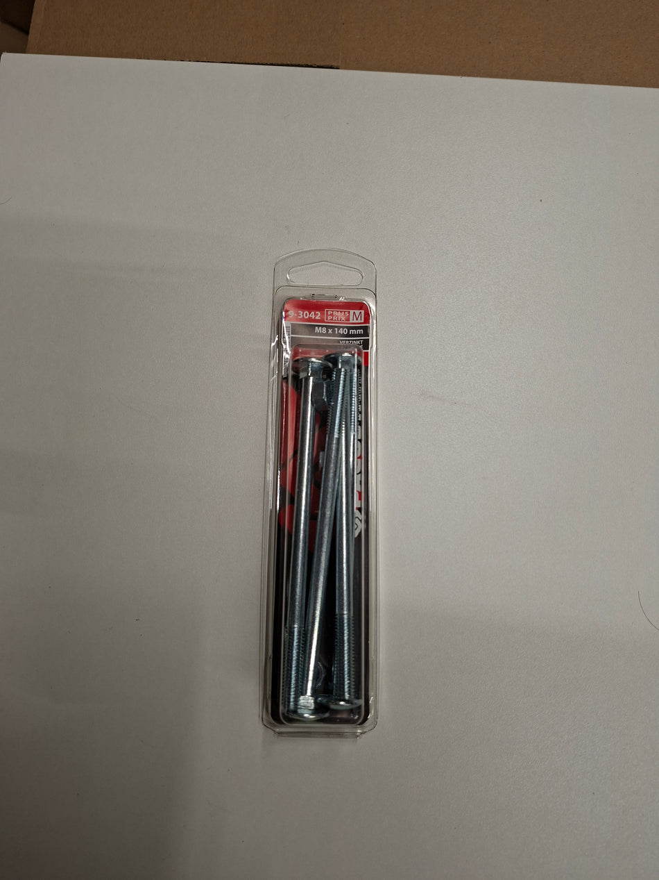 Verzinkt M8x140mm
