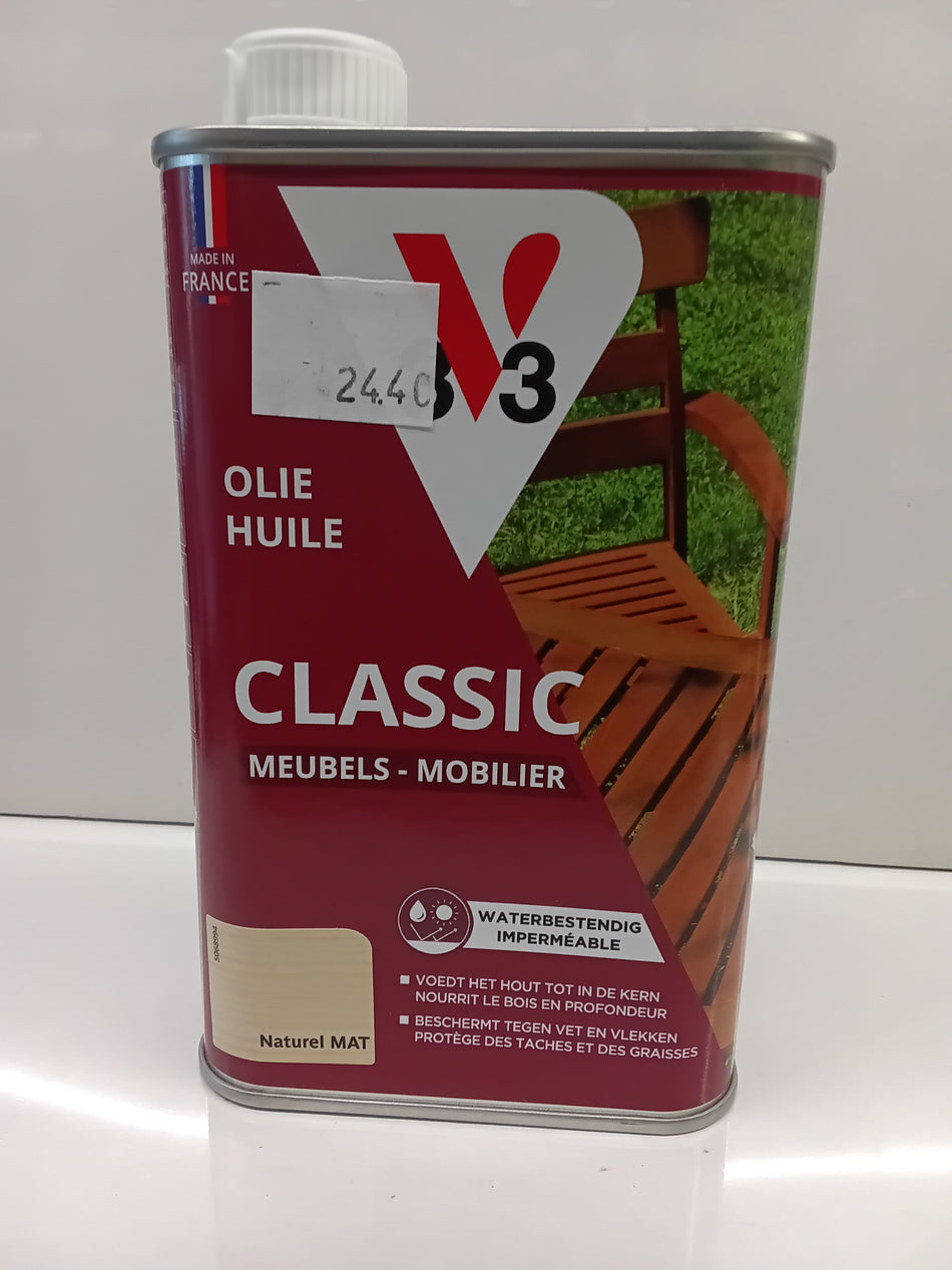 3V3 Meubelolie Naturel 0,5l