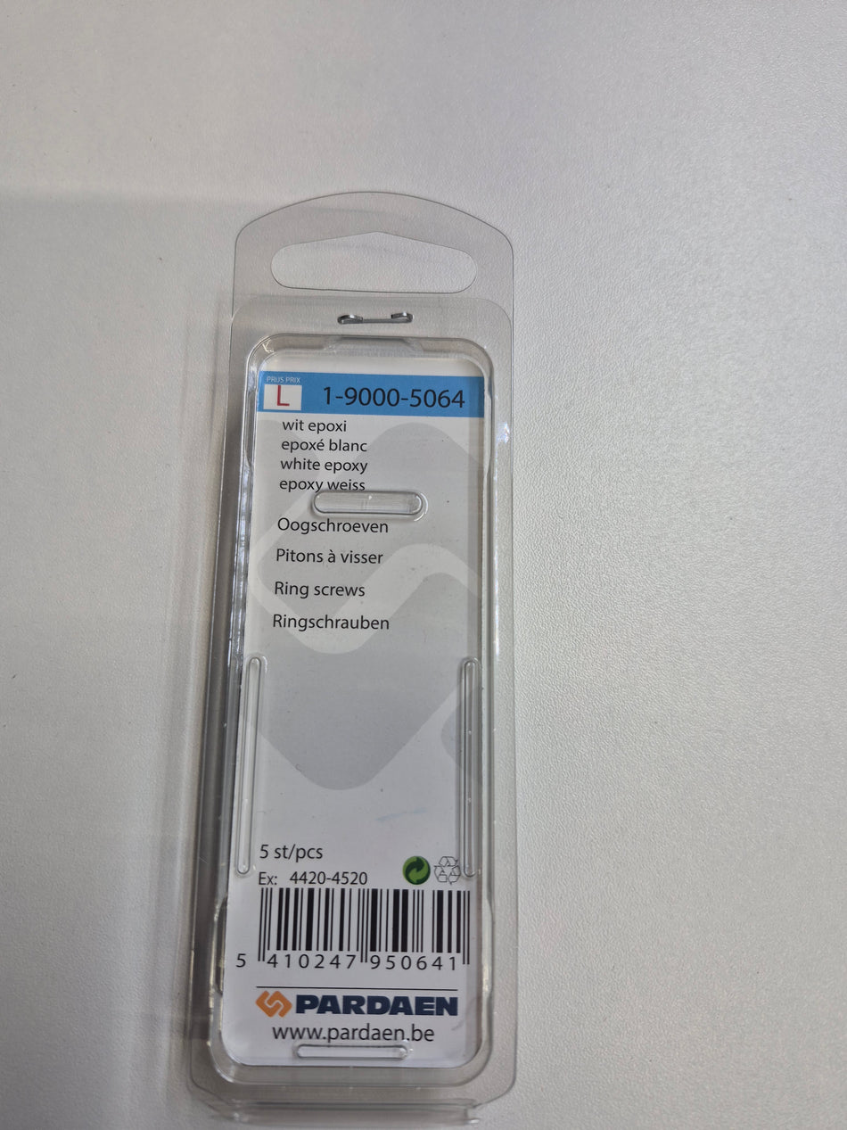 Oogschroeven wit epoxi 3X8X20mm