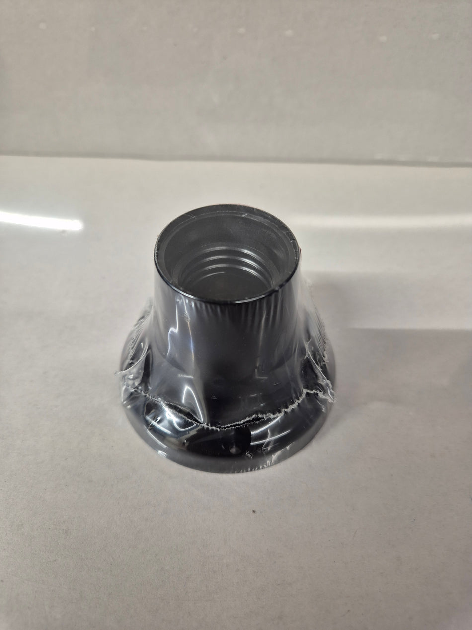 Muurmontage fitting E27 zwart