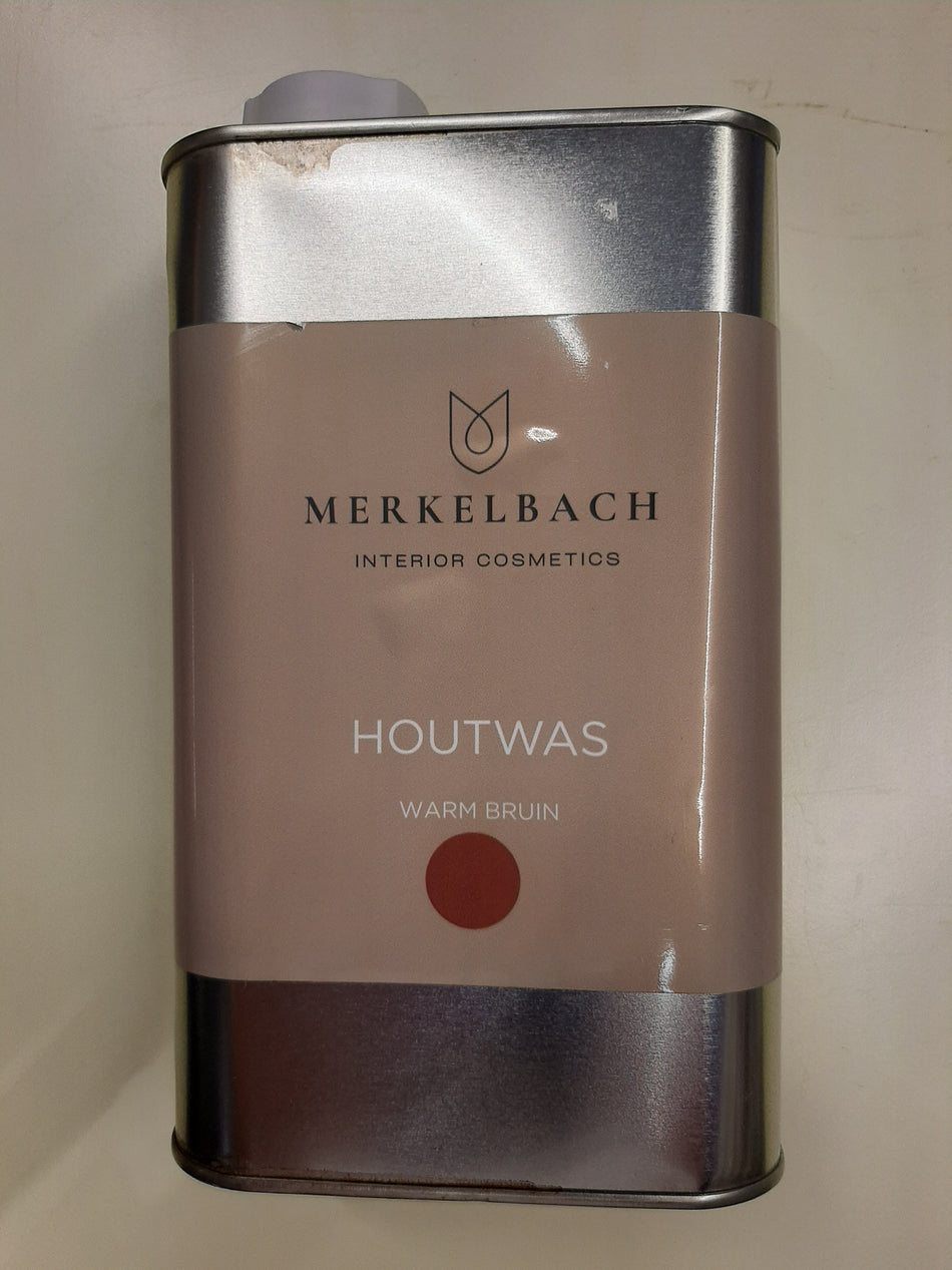 Merkelbach Boenwas Warmbruin 1L – Voedt & Beschermt Hout