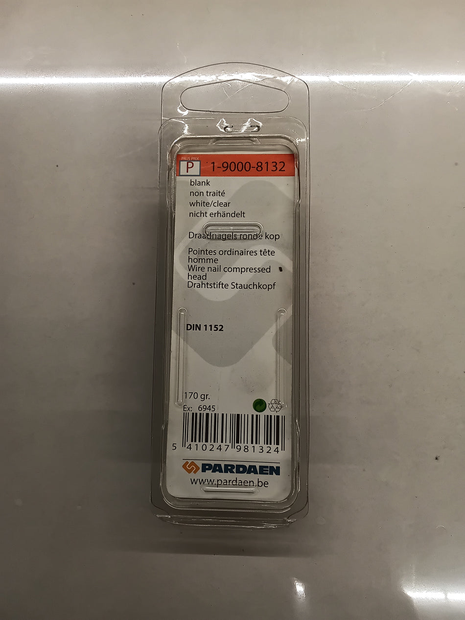 Draadnagels, ronde kop, blank - 2,5 x 50 mm