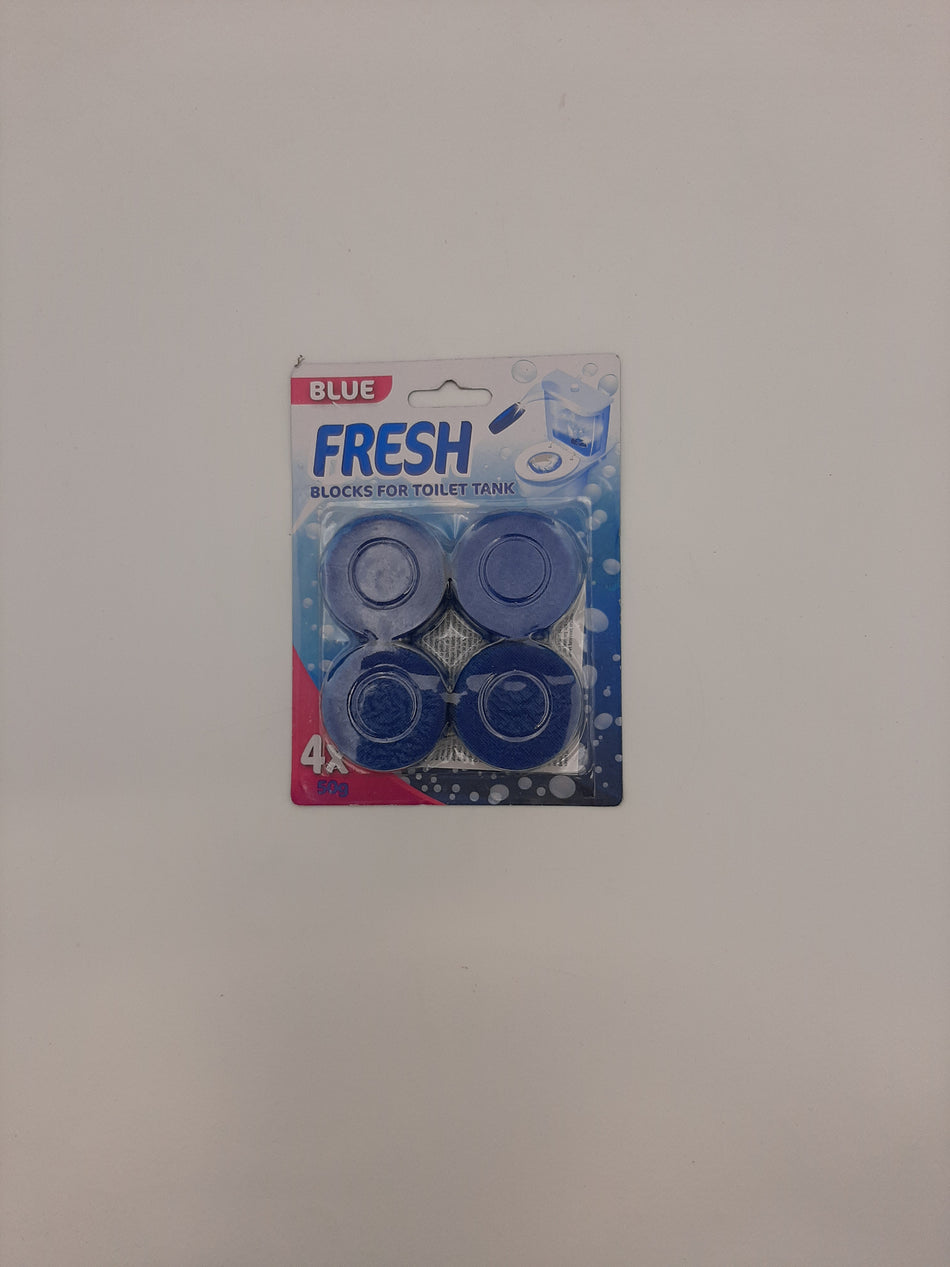 BLUE blauw vr wc 4 blokjes
