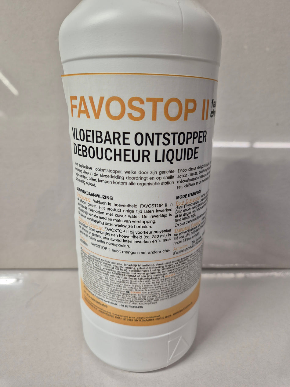Favostop II krachtige ontstopper 1l