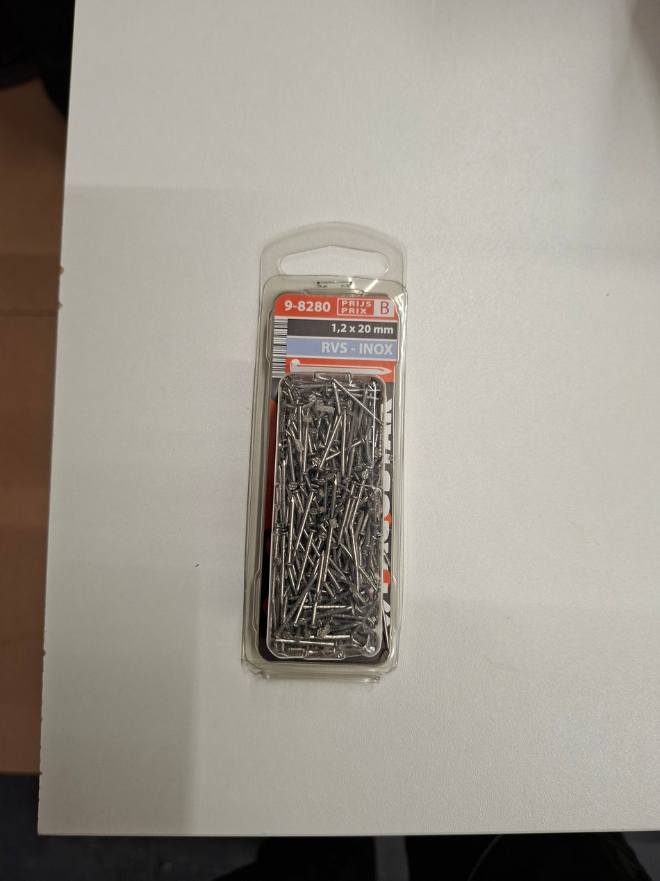 Rvs 1,2x20mm