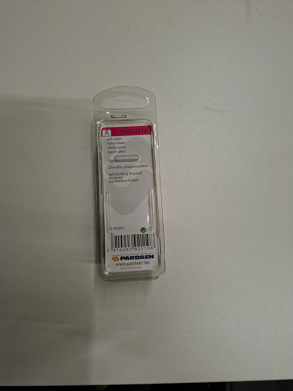 Wit nylon 13,5x37,5mm