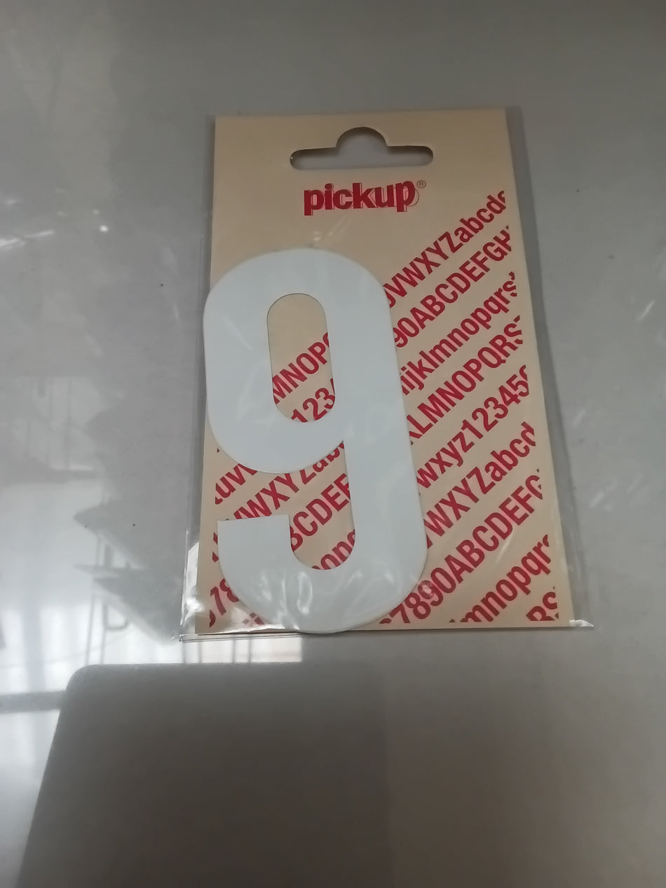 Pickup cijfer 9  90mm