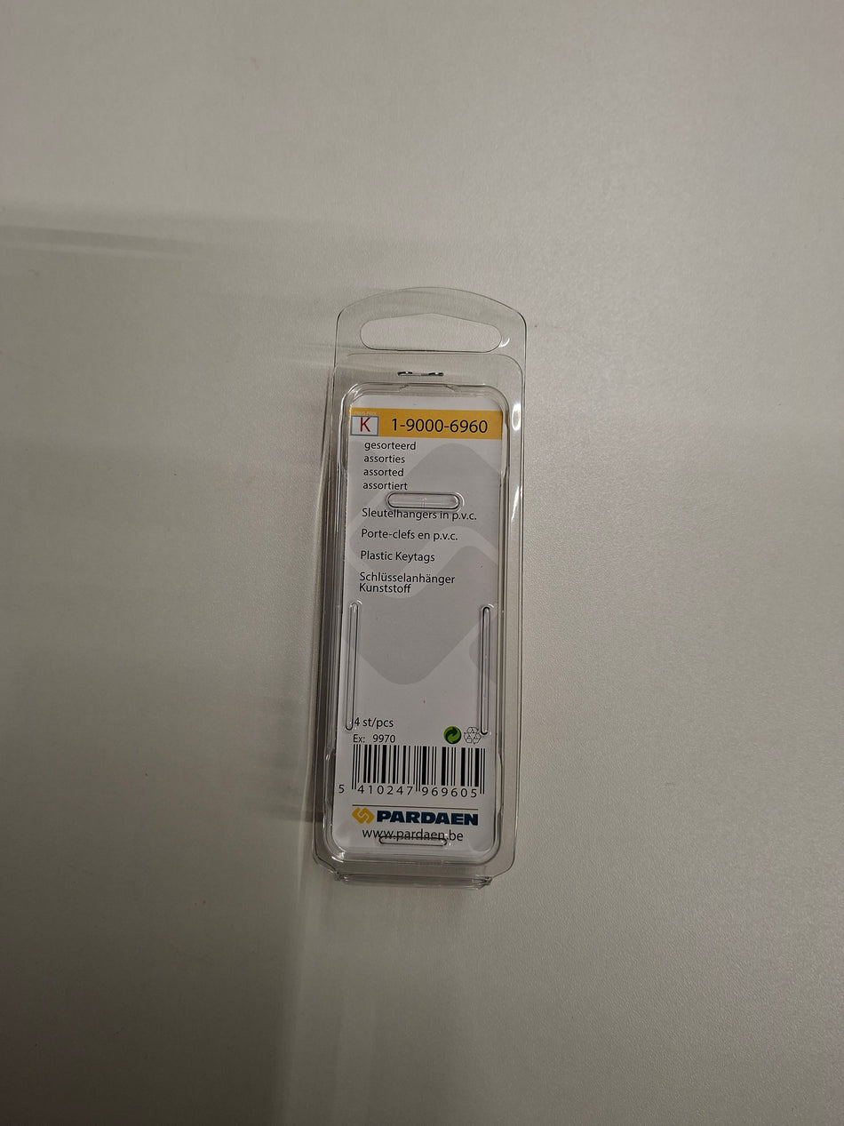 Sleutelhangers PVC 4stuks