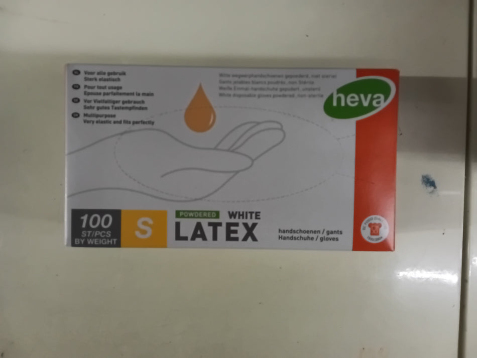 Latex handschoenen S 100st