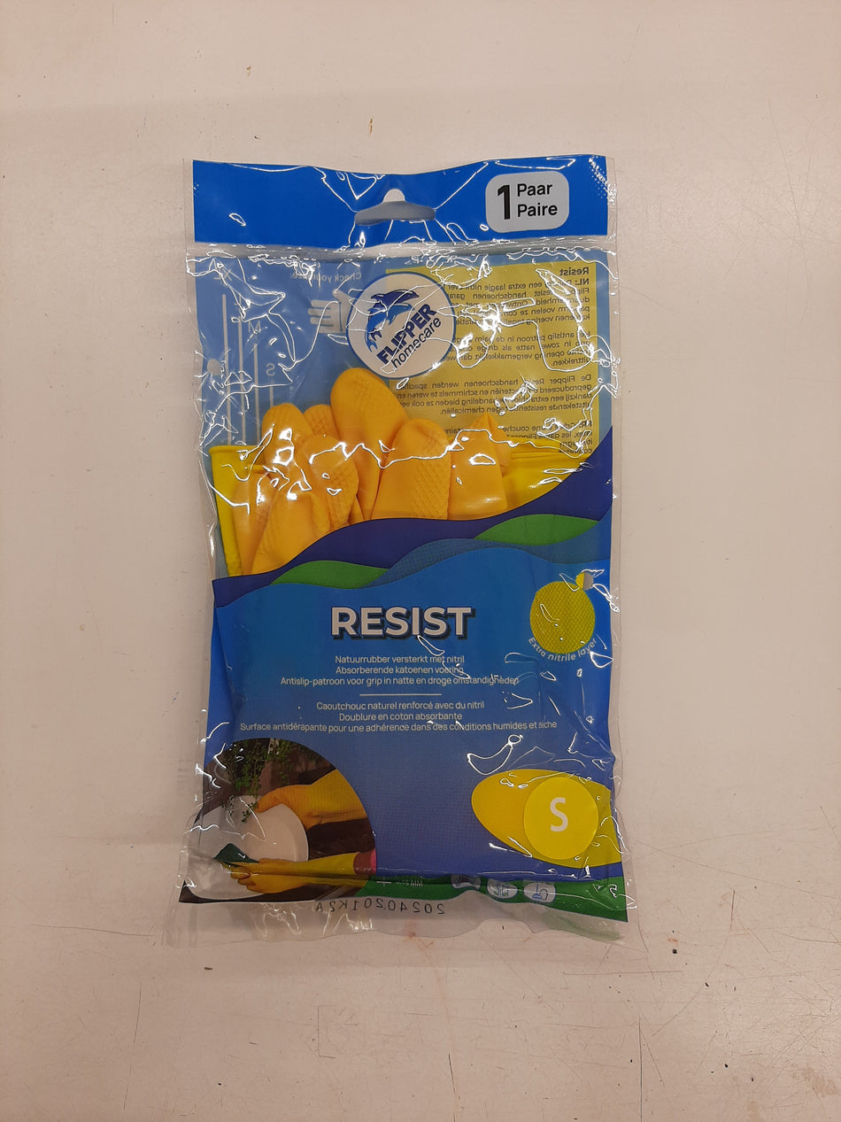 Huishoud handschoenen geel S
